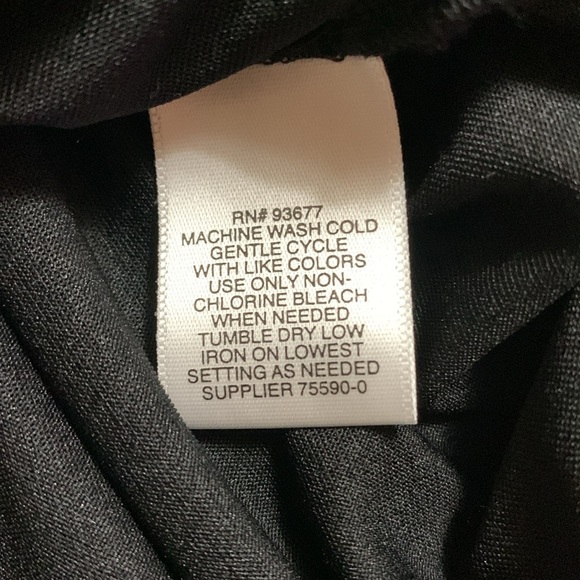 Liz Claiborne Women’s Abstract Black/Blue Size XL Blouse Office Artsy - Picture 7 of 12